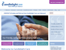 Tablet Screenshot of candlelightcare.co.uk